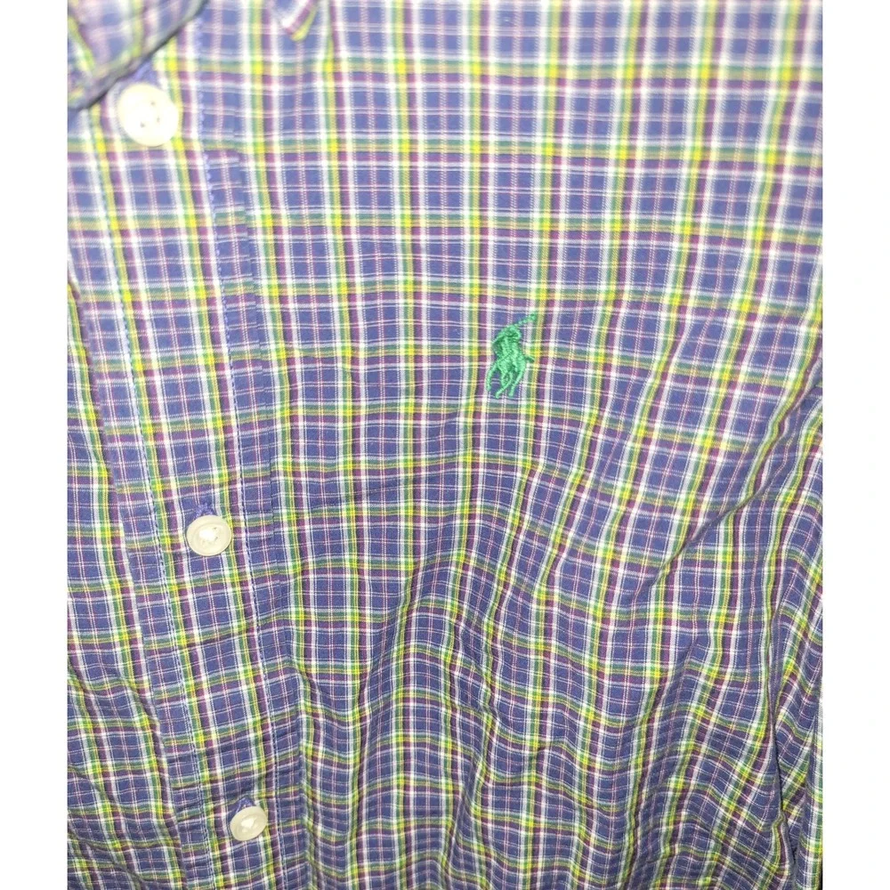 Ralph Lauren Plaid‎ Button Down Shirt Long Sleeve Casual Kid Size 3/3T